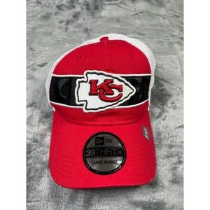 Kansas City Chiefs NFL 39THIRTY Mens Large/XLarge Flex Fit Hat Cap Trucker Team